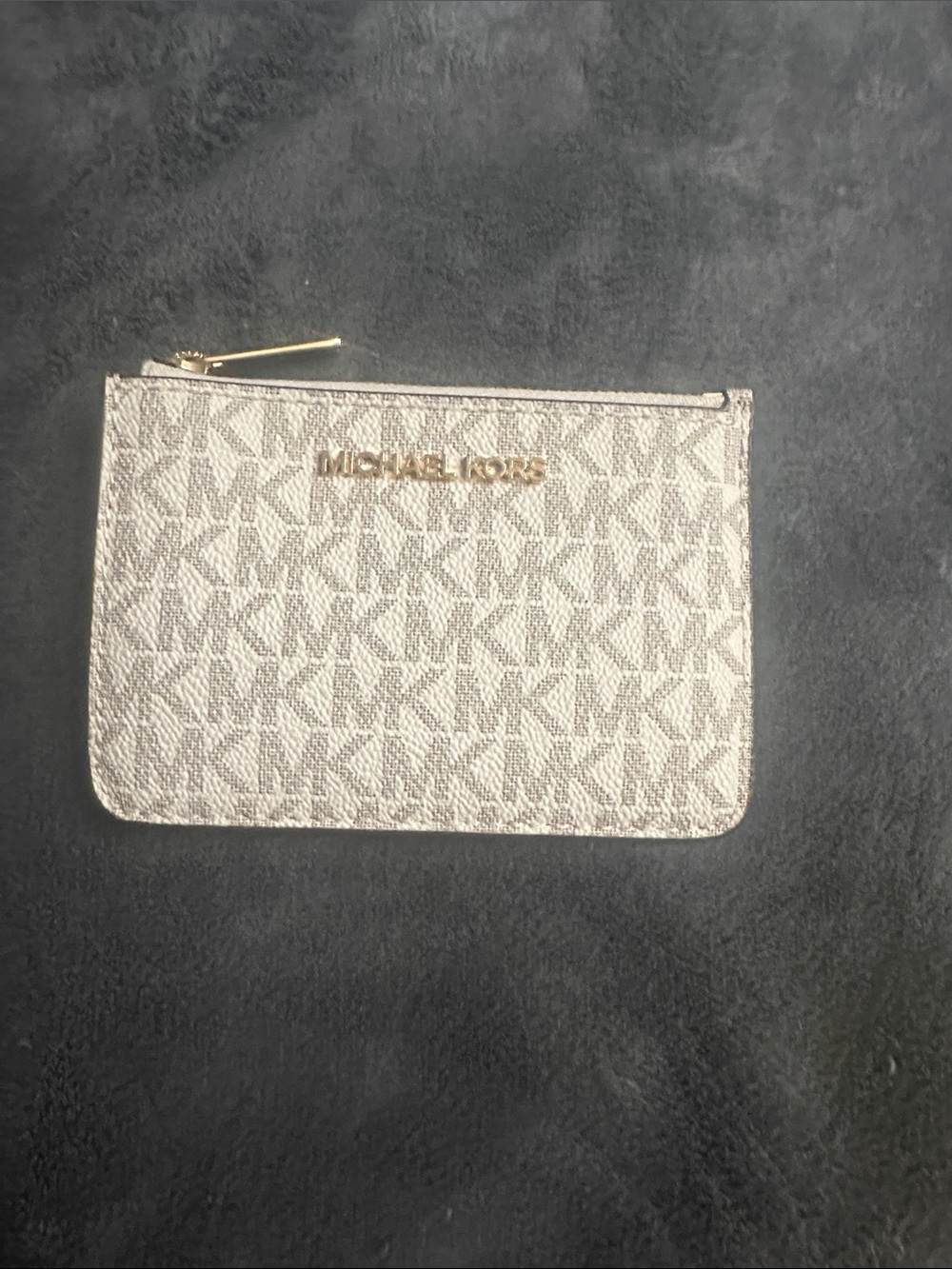 Michael Kors Gold and Beige Small wallet/card case